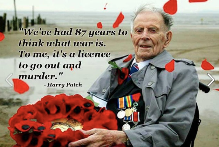 The late Harry Patch, the last surviving soldier from the First World War