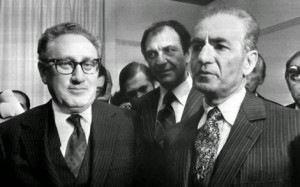 Henry Kissinger and Mohammad Reza Pahlavi