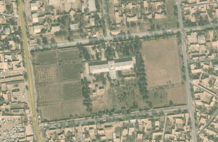 Aerial image of MSF’s hospital in Kunduz, northern Afghanistan