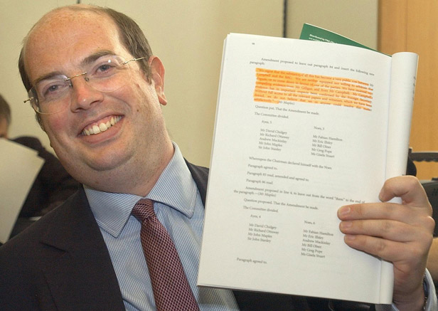BBC journalist Andrew Gilligan, who reported that Downing Street had 'sexed up' it's Iraq WMD dossier