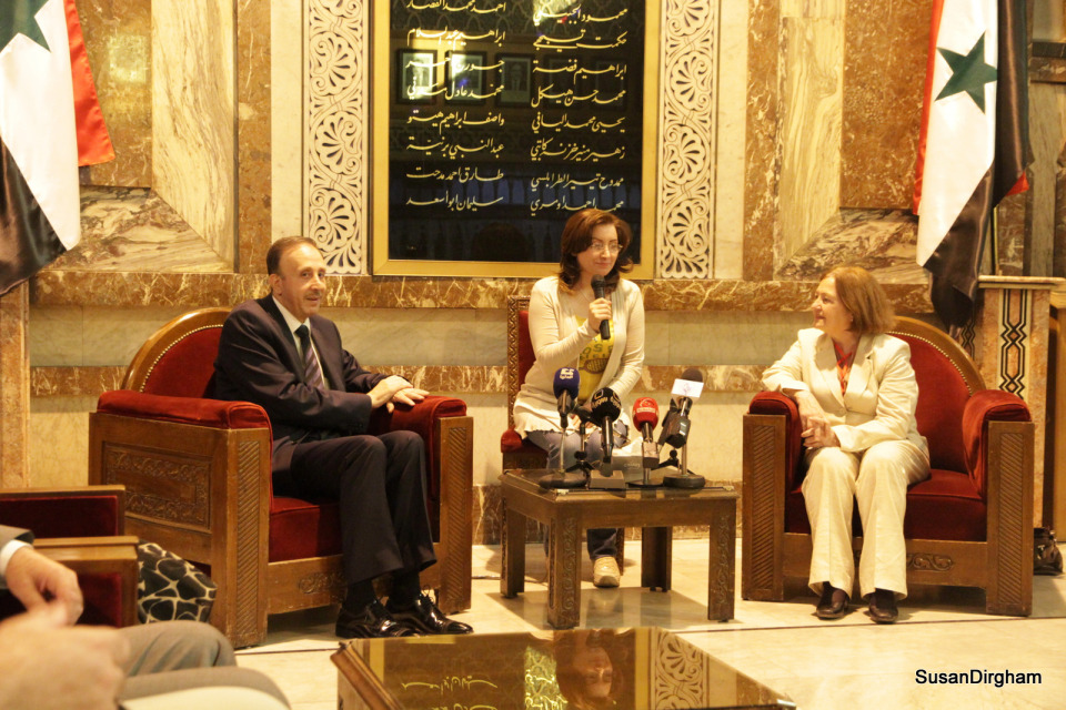 Meeting with the Speaker of the Syrian Parliament, Damascus