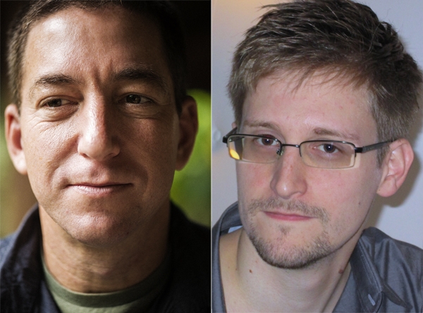 Glenn Greenwald and Edward Snowden Max Vadukukl; "The Guardian"/EyePress/Newscom