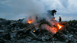 Crash site of Malaysia Airlines flight MH17