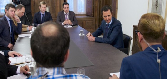 President-al-Assad-interview-with-Russian-media